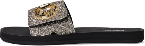Michael Kors Women's Mk Charm Slide Berkley Mid-Heel Sandal in Saudi Arabia