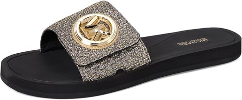 Michael Kors Women's Mk Charm Slide Berkley Mid-Heel Sandal in Saudi Arabia
