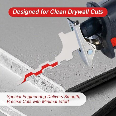 4pcs شفرة دريوال 48-00-1640 للاشتعال المتبادلة شفرات Sawzall مع شفرات القطع الجافة المتينة ذات النقطة الجافة عالية الأداء للوصول إلى الجدران الجافة المتوافقة مع معظم المناشير المتبادلة in Saudi Arabia