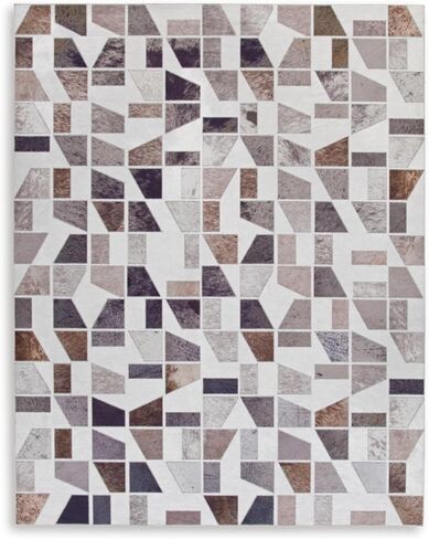 Signature Design by Ashley Jettner Contemporary 5' x 7' Chenille Printed Abstract Design Medium Area Rug, Multicolor in Saudi Arabia