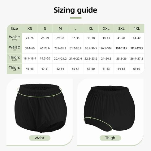 Carer Adult Diaper Cover for Incontinence Unisex,Leak-Protection,White,4XL | Pull-On Waterproof Underwear Washable,Leakproof Underwear for Incontinence Use with Diapers&Briefs,Added Leakage Protection in Saudi Arabia