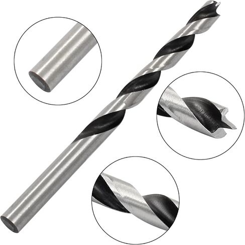 2 pcs 6mm dia x 88mm طول الحفر Brad Point ، حفر خشب الصلب من سبائك لجميع أنواع الخشب (1/4 "ضياء) in Kuwait