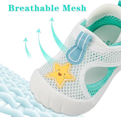 ESTAMICO Baby Girls' Summer Sandals Toe Protection Athletic Sports Sandal Non-Slip First Walking Shoes in Saudi Arabia