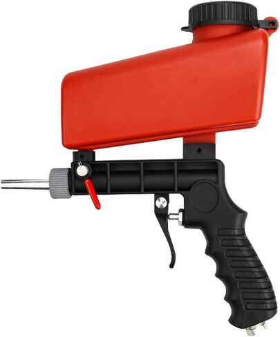 Sandblast Gun Kit, Siphon Feed Gun Nozzle, Removes Paint Rust Stains and Dirt from Surfaces, Air Compressors Up to 150 Psi Sandblast Media for Soda, Aluminium Sand and Walnut Shells (0) in Kuwait