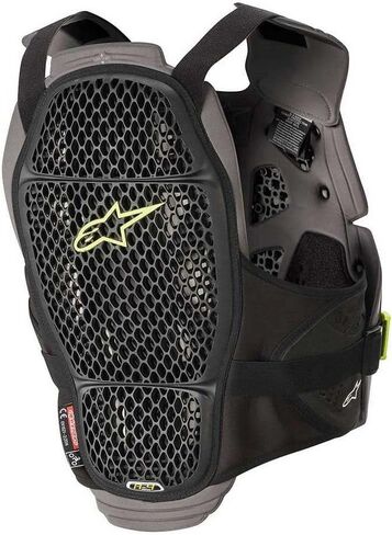 Alpinestars للجنسين البالغين A-4 Max واقي الصدر Blk/Anth/Fluo Ylw Xs/Sm (متعدد، مقاس واحد) - 6701520-1155-XSS in Saudi Arabia