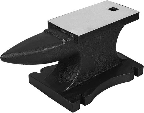 Single Horn Anvil, Cast Iron Anvil with Countertop and Stable Base, Blacksmith Anvil for Bending, Shaping,100 LBS in Saudi Arabia