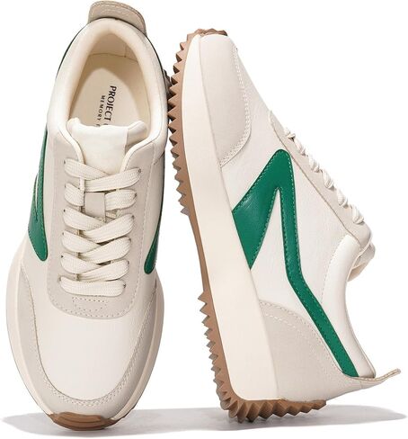 Project Cloud Womens Sneakers - Memory Foam Insole and Lightweight Spring Shoes - Non-Slip Lace Up Trendy Shoes - Fashion Sneakers for Women 2025 in Kuwait