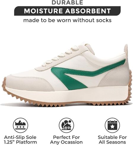 Project Cloud Womens Sneakers - Memory Foam Insole and Lightweight Spring Shoes - Non-Slip Lace Up Trendy Shoes - Fashion Sneakers for Women 2025 in Kuwait
