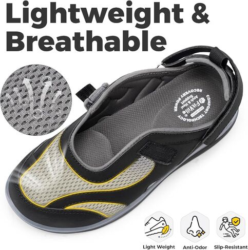 FitVille Diabetic Shoes for Women Extra Wide Width Diabetic Womens Sandals, Walking Shoes with Adjustable Closures Arch Support, Orthopedic Sandals for Flat Feet Heel Pain Relief,Plantar Fasciitis in Saudi Arabia
