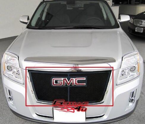 APS Compatible with GMC Terrain 2010-2015 with Logo Show Main Upper Stainless Steel Silver Laser Cut Front Grill Grille Insert G46743S in Saudi Arabia