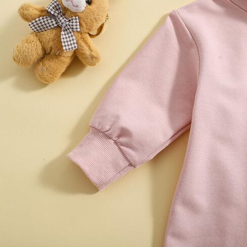 Newborn Baby Boy Easter Romper Solid Color Bunny Ears Hooded Zipper Jumpsuit My First Easter Outfit in Kuwait