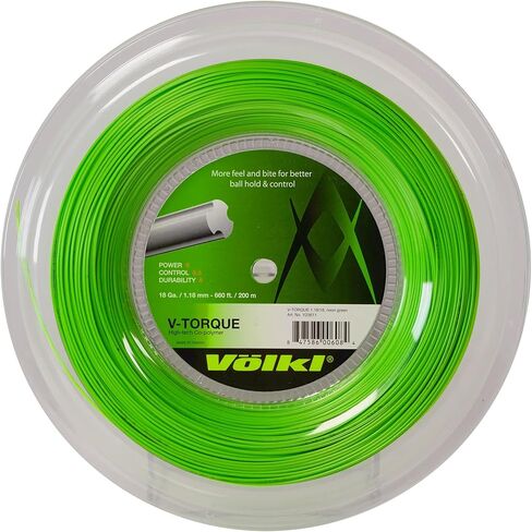 VOLKL V-Torque | Tennis Racquet String | Spin & Feel | Co-Polymer String (Neon Green, One Size, Set) in Saudi Arabia