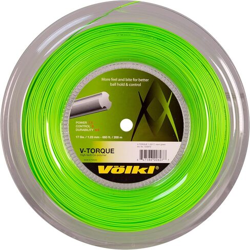 VOLKL V-Torque | Tennis Racquet String | Spin & Feel | Co-Polymer String (Neon Green, One Size, Set) in Saudi Arabia