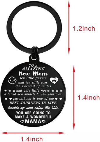 ENGZHI New Dad Gifts for Men, First Time Fathers Day Birthday Keychain for Daddy To Be from New Born Baby, Present Keepsake in Saudi Arabia