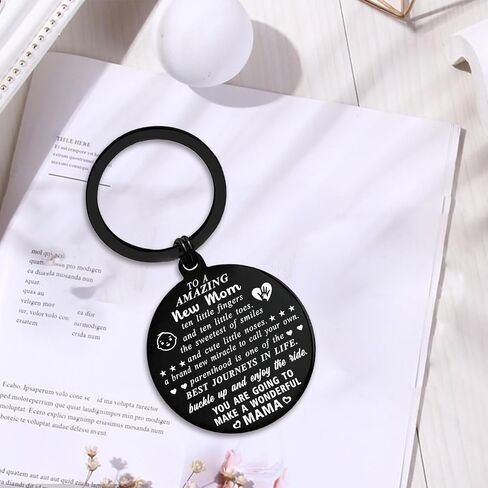 ENGZHI New Dad Gifts for Men, First Time Fathers Day Birthday Keychain for Daddy To Be from New Born Baby, Present Keepsake in Saudi Arabia