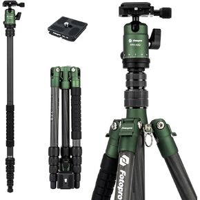 Fotopro Carbon Fiber Travel Tripod Bundle with Extra Quick Release Plate