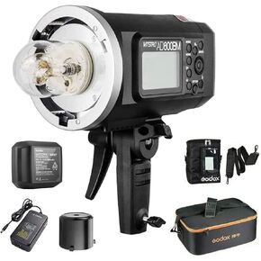 Godox AD600BM II 600Ws Outdoor Flash, Bowens Mount Monolight, GN87 1/8000 HSS, 500 Full Power Flashes, 0.01s ～ 1.9s Recycle Time with 40W Modeling Lamp for DSLR Cameras (Godox AD600BM Upgraded)