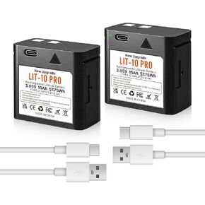 2-Pack LIT-10 Pro Cellular Trail Camera Replacement Batteries for SPYPOINT LIT-10 Battery Compatible with SPYPOINT Cellular Trail Camera Link-Micro,Cell-Link,LM2,Link-Micro-S-LTE Series