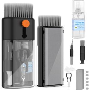 Keyboard Cleaner Laptop Cleaning Kit - Computer Tech Cleaning Brush, Electronic Screen Cleaner Spray and Wipe with Multi-Function Cleaning Tool for MacBook, Tablet, iPhone, Earbuds, Camera, Gaming