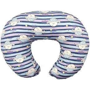 Nursing Pillow, Breastfeeding Pillows with Standard Size Removable Cover, Breast Feeding Pillow with Breathable Filling, Ergonomic Nursing Essentials for Bottle and Breastfeeding- Animal Gray