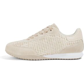 LUCKY STEP Women's Fashion Tennis Sneakers Casual Low Top Retro Lace-up Stylish Travel Lifestyle Trendy Walking Shoes in Kuwait