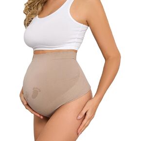 Maternity Thongs for Women, Seamless Maternity Underwear Over Bump Maternity Panties for Pregnant Women in Kuwait