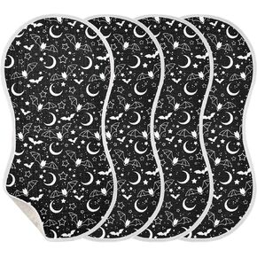 Muslin Burp Cloths for Baby Boys and Girls - 2-Pack Ultra Absorbent Western Cowboy Muslin Washcloths, Newborn Towel, Milk Spit Up Rags, Burp Cloth Bibs for Unisex, 22 x 11 Inch