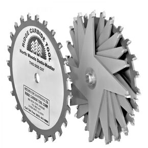 Ridge Carbide 6" 16T, Super Dado Blade, -5° Hook, 5/8" Bore, 8pc x 4T Chipper for Cutting Dado Grooves in Solid and Sheet Wood