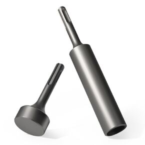 SDS Plus Ground Rod Driver Set,for 5/8" & 3/4" Ground Rods,with Heavy Duty Drill Bit Rotary Flat Hammer,Can Be Used for SDS-Plus Rotary Hammer Drill Tools Like Bosch Dewalt Milwaukee etc.