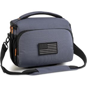 Camera Lens Bags & Cases, Camera Bag Protective Covers Photography Shoulder Bag Compatible for Nikon, Canon, Sony DSL/SLR/Mirrorless Equipment Travel Waterproof (Black)