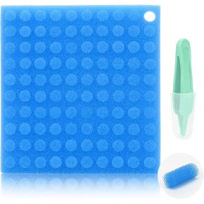 AOLDHYY Nasal Aspirator Hygiene Filters, 100 PC Replacement for NoseFrida Nasal Aspirator Filters, BPA, Phthalate & Latex-Free with Nose Cleaning Tweezer