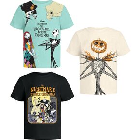 Disney Nightmare Before Christmas Graphic T-Shirt (Sets) Jack Skellington Sally Oogie Boogie Zero Tee Toddler to Kids Clothes