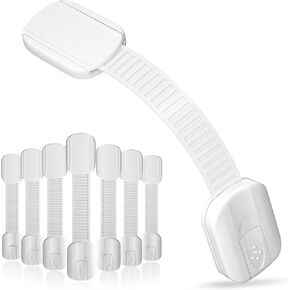 Child Proof Cabinet Locks Baby Proofing (12-Pack) Child Safety Locks with Baby Proof Multi-Purpose Lock for Cabinets, Drawers, Fridge, Trash Can, Cupboard with Adhesive Drawer Door Latches
