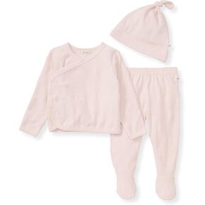 Burt's Bees Baby Unisex-Baby Take Me Home Set, 3-piece Top, Pant, and Hat Bundle, 100% Organic Cotton