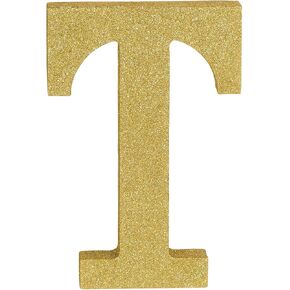 Stunning Gold Glitter MDF Letter "C" - 8.86" x 7.25" (1 Pc.) - Premium Quality & Durable Material - Unique & Ready-to-Use Party Decor - Perfect for Parties & Events