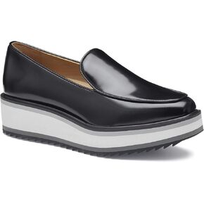 Johnston & Murphy Women’s Gracelyn Venetian Shoes, Leather Platform Shoes for Women, Slip On Platform Loafers