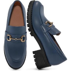FUDYNMALC Platform Loafers for Women Dress: Casual Comfortable Slip On Chunky Shoes 2025 Walking Penny Footwear for Work Business