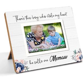 Grandparents Picture Frame, Grandchildren Picture Frame, Newborn Baby Gift for Grandma Grandpa, Birthday Gifts, Grandchildren Fill Your Heart with Love, Home Office Bedroom Desk Decor, 4x6Inch Photo (White-Grandchildren) in Saudi Arabia