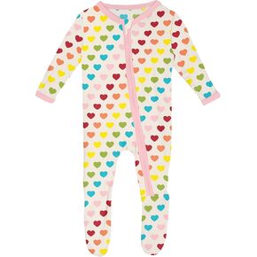 KicKee Pants baby-girls Print Footie With 2 Way Zipper (Infant)