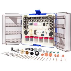 HARDELL 508PCS Rotary Tool Accessories Kit, 1/8"(3.2mm) Diameter Shanks, Universal Rotary Tool Attachments with Carrying Case, for Sanding, Grinding, Drilling, Carving, Polishing,DIY