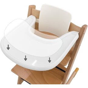 Suction Solver Sticker Compatible with Stokke Tripp Trapp Tray Safe Adehisve Placemat Improves Suction Keeps Suction Bowls and Toys Baby High Chair Placemat (2, Peanut Shape)