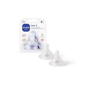 Mam Cross Cut Bottle Teats For Use With Mam Bottles (2-pack)