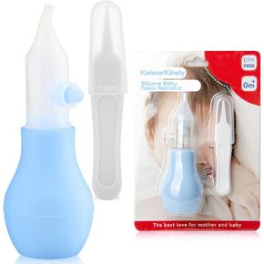 Silicone Baby Nasal Aspirator | Nose Bulb Syringe | Easy-Squeezy Baby Nose Cleaner, Newborn Infant &Toddler - BPA Free Silicone
