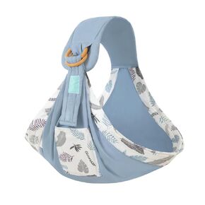 Baby Sling Carrier, Cotton Baby Carrier Newborn to Toddler (7-33 Pounds), Lightweight, Ring Sling, Baby Carrier, Blue