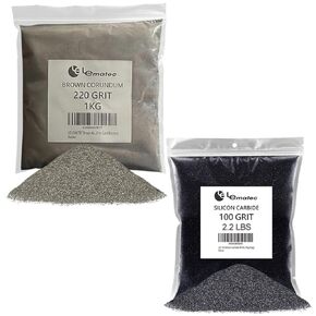 LE LEMATEC Brown Corundum & Silicon Carbide Sandblasting Kit