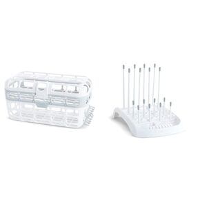 Munchkin® FoldTM Countertop Baby Bottle Drying Rack, High Capacity Dishwasher Basket, 1 Pack