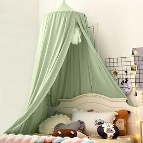 Bunnikins & clover bed bed canopy for Girls Boy Boys Bedroom Decor ، Round Dome Mosquito Net for Baby Crib ، Nook Castle Game Tent Tent Decory for Child أو Play أو Reading (Coffee)