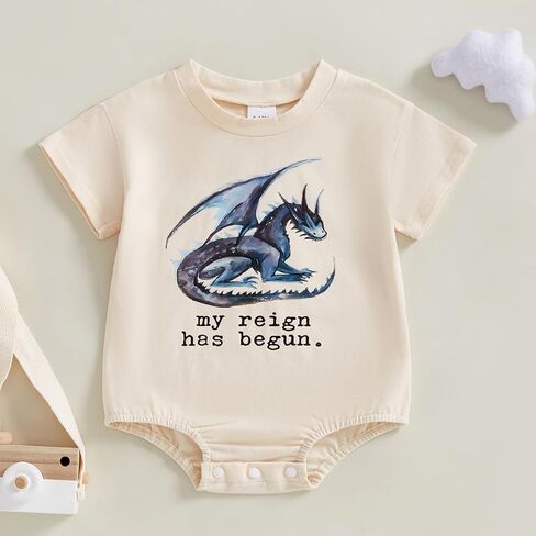 eadrioss حديثي الولادة طفل رضيع فتاة الملابس بلدي الحكم بدأت القمصان رومبير bodysuit infant التنين الزي الصيف 3 6 12 18 شهر in Kuwait