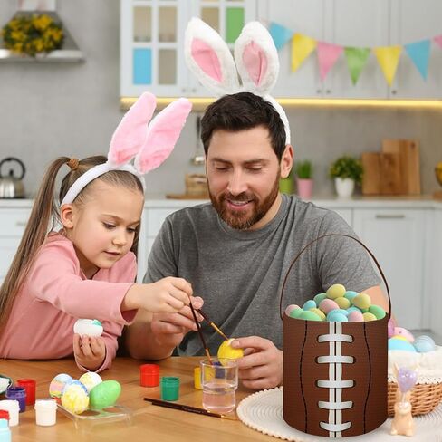 FXOLCSHE Easter Dinosaur Baskets,Nursery Hamper,Easter Basket for Kids,Kids Storage Bin,Toy Gift basket,Easter Eggs Room Home decor(Easter dinosaur) in Kuwait