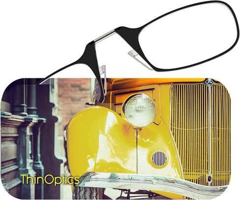 Always With You ThinOptics Readers - نظارات قراءة بدون ذراع على الأنف - حافظة مطبوعة رفيعة يتم ربطها بالهاتف أو تناسب المحفظة in Kuwait